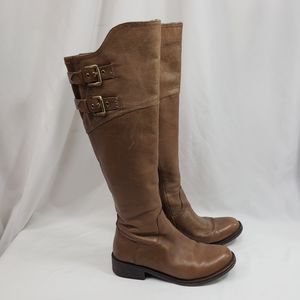 Steve Madden Brown Tall Leather Boots